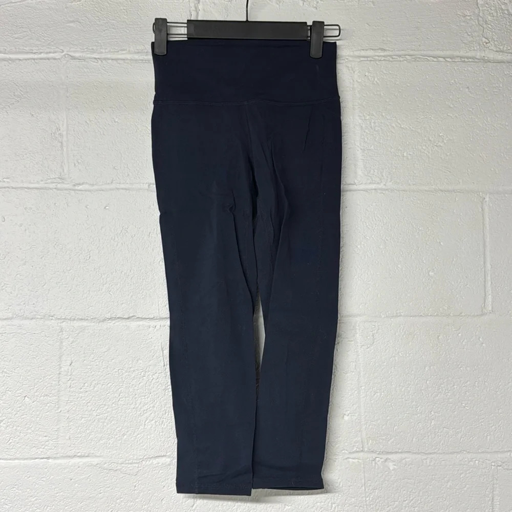 Athleta blue cropped leggings XXS